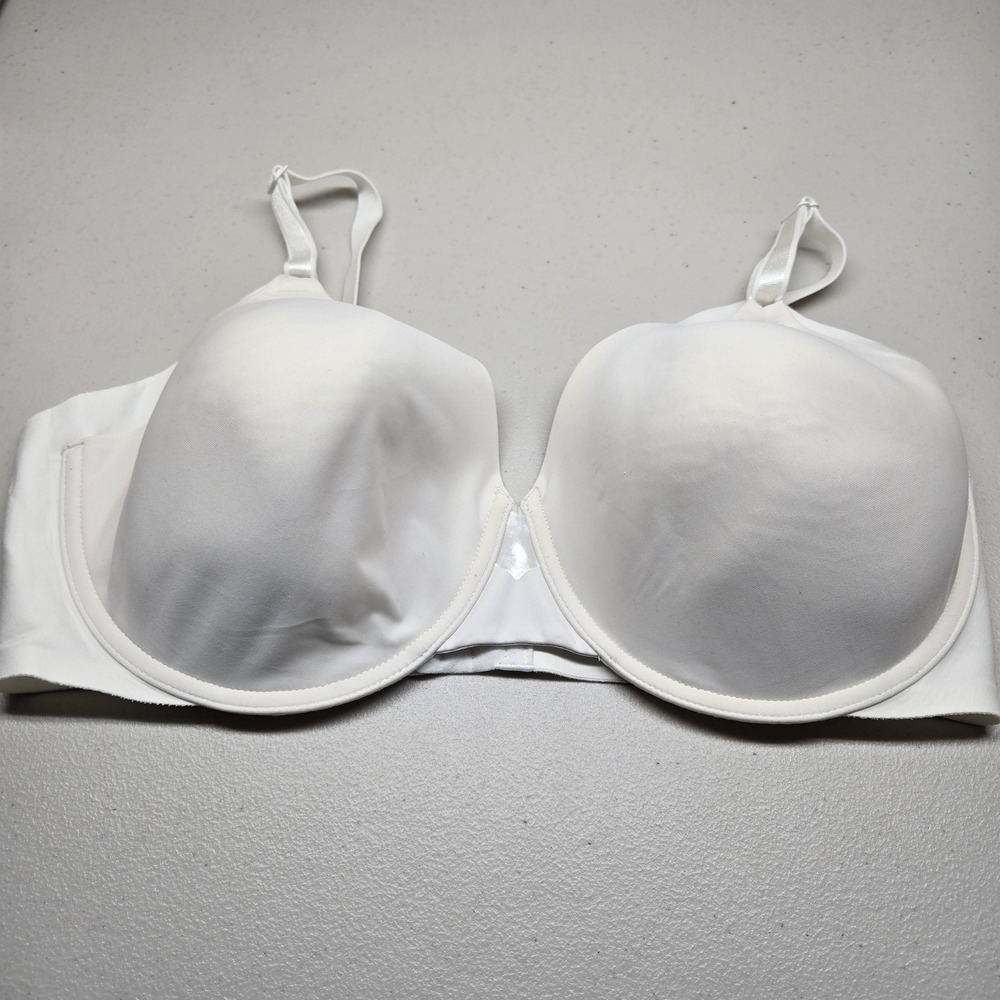 Olga Women‎ Bra 40DD White GB0561A T Shirt Underwired Strap Adjustable